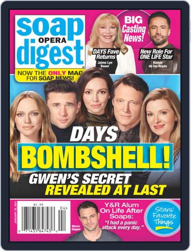 Soap Opera Digest January 25th, 2021 Digital Back Issue Cover