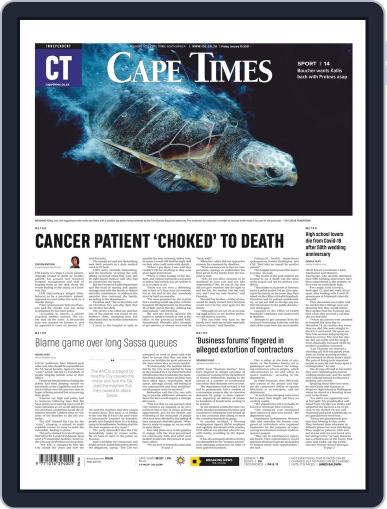 Cape Times January 15th, 2021 Digital Back Issue Cover