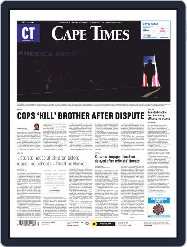 Cape Times January 18th, 2021 Digital Back Issue Cover