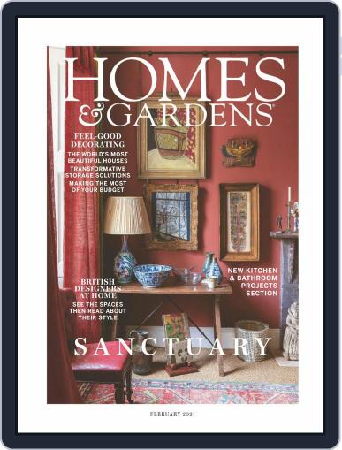 Homes & Gardens February 1st, 2021 Digital Back Issue Cover