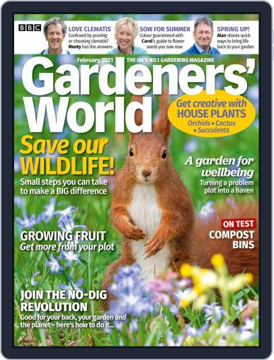BBC Gardeners' World February 1st, 2021 Digital Back Issue Cover