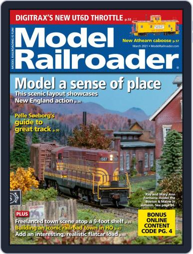 Model Railroader March 1st, 2021 Digital Back Issue Cover