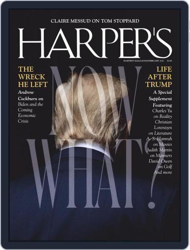 Harper's February 1st, 2021 Digital Back Issue Cover