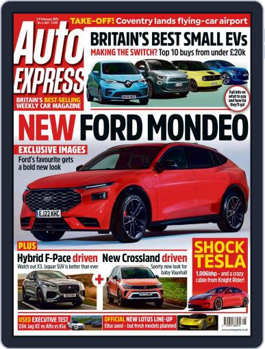 Auto Express February 3rd, 2021 Digital Back Issue Cover