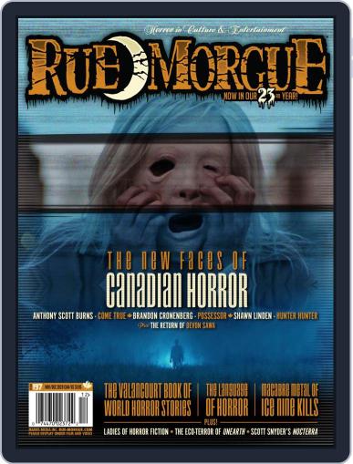 RUE MORGUE November 1st, 2020 Digital Back Issue Cover