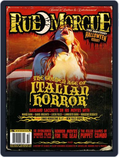 RUE MORGUE September 1st, 2020 Digital Back Issue Cover