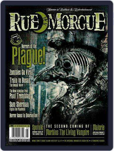 RUE MORGUE July 1st, 2020 Digital Back Issue Cover