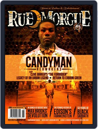 RUE MORGUE May 1st, 2020 Digital Back Issue Cover
