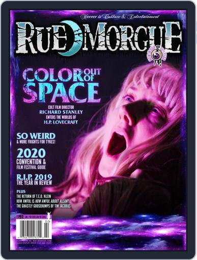 RUE MORGUE January 1st, 2020 Digital Back Issue Cover