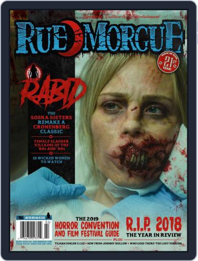 RUE MORGUE January 1st, 2019 Digital Back Issue Cover