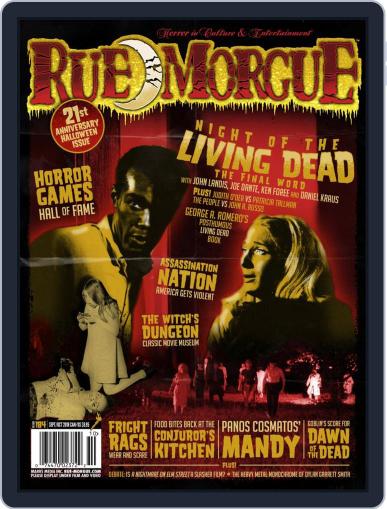 RUE MORGUE September 1st, 2018 Digital Back Issue Cover