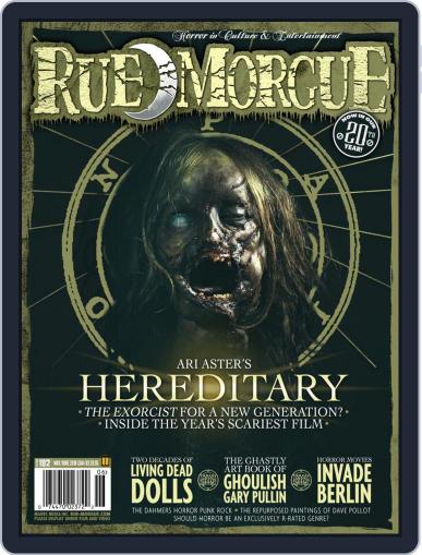 RUE MORGUE May 1st, 2018 Digital Back Issue Cover