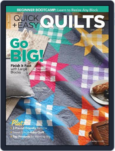 QUICK QUILTS April 1st, 2021 Digital Back Issue Cover