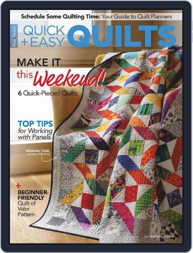 QUICK QUILTS February 1st, 2021 Digital Back Issue Cover