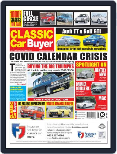 Classic Car Buyer February 10th, 2021 Digital Back Issue Cover