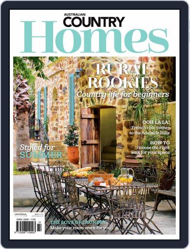 Australian Country Homes January 1st, 2021 Digital Back Issue Cover