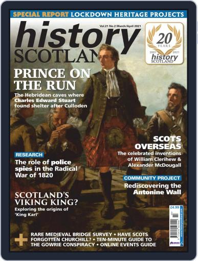 History Scotland March 1st, 2021 Digital Back Issue Cover