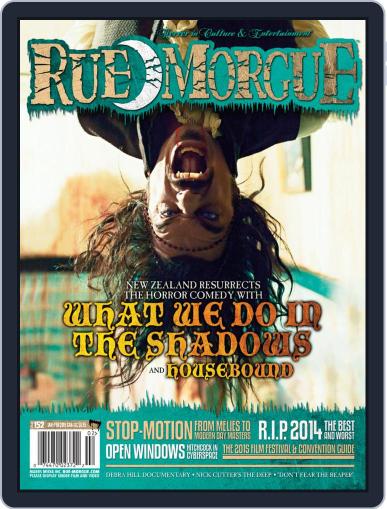 RUE MORGUE January 1st, 2015 Digital Back Issue Cover
