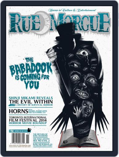 RUE MORGUE November 1st, 2014 Digital Back Issue Cover