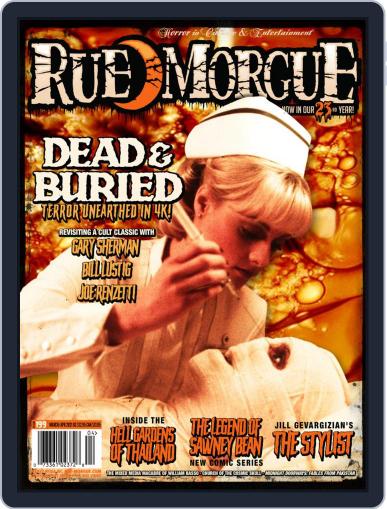 RUE MORGUE March 1st, 2021 Digital Back Issue Cover