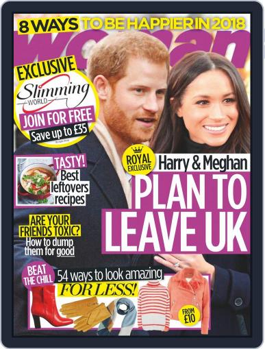Woman United Kingdom December 31st, 2017 Digital Back Issue Cover