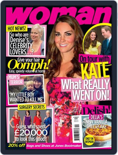 Woman United Kingdom September 24th, 2012 Digital Back Issue Cover