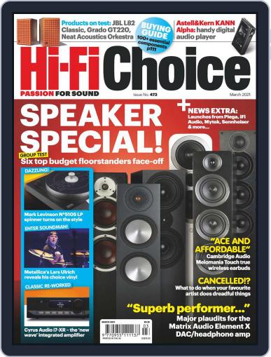 Hi-Fi Choice March 1st, 2021 Digital Back Issue Cover