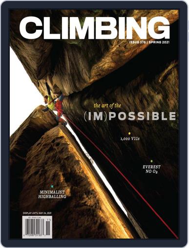 Climbing February 9th, 2021 Digital Back Issue Cover