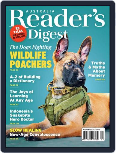 Readers Digest Australia March 1st, 2021 Digital Back Issue Cover