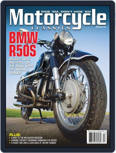 Motorcycle Classics March 1st, 2021 Digital Back Issue Cover