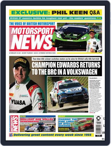 Motorsport News February 25th, 2021 Digital Back Issue Cover