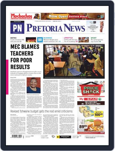 Pretoria News February 26th, 2021 Digital Back Issue Cover