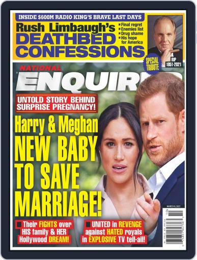 National Enquirer March 8th, 2021 Digital Back Issue Cover