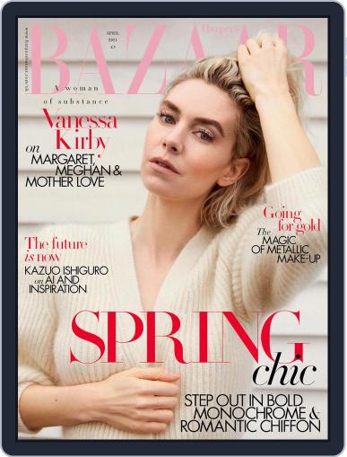 Harper's Bazaar UK April 1st, 2021 Digital Back Issue Cover