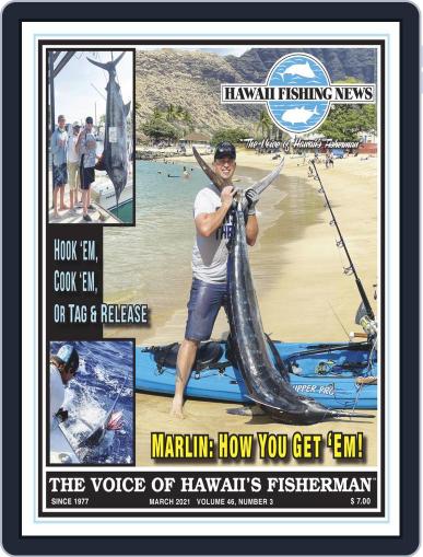 Hawaii Fishing News March 1st, 2021 Digital Back Issue Cover