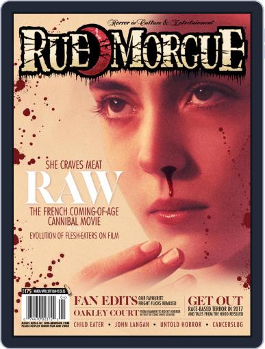 RUE MORGUE March 1st, 2017 Digital Back Issue Cover