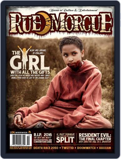 RUE MORGUE January 1st, 2017 Digital Back Issue Cover