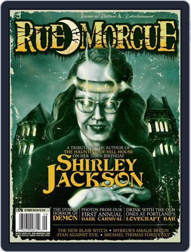 RUE MORGUE September 1st, 2016 Digital Back Issue Cover
