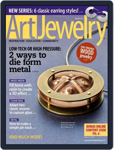 Art Jewelry January 1st, 2015 Digital Back Issue Cover