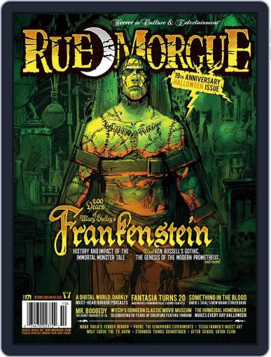 RUE MORGUE October 1st, 2016 Digital Back Issue Cover