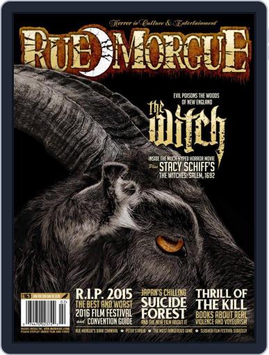 RUE MORGUE January 1st, 2016 Digital Back Issue Cover