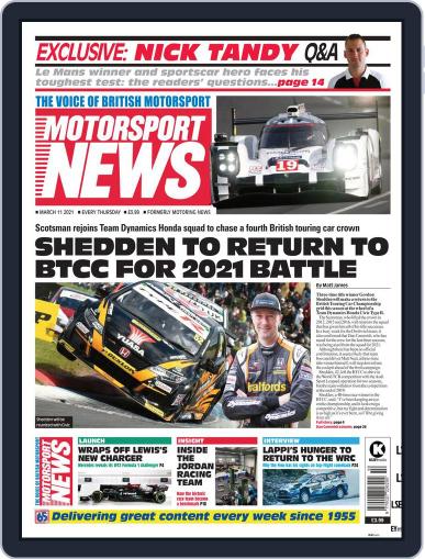 Motorsport News March 11th, 2021 Digital Back Issue Cover