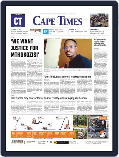 Cape Times March 12th, 2021 Digital Back Issue Cover