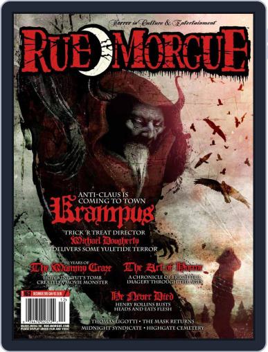 RUE MORGUE December 1st, 2015 Digital Back Issue Cover