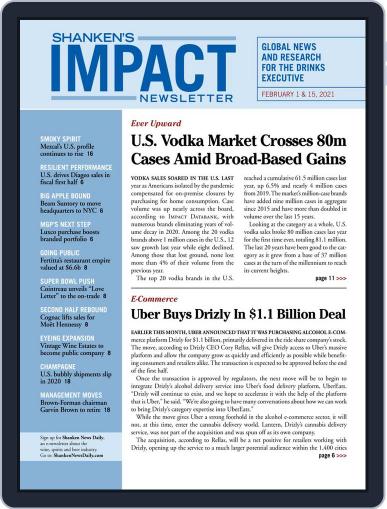Shanken's Impact Newsletter (Digital) February 1st, 2021 Issue Cover