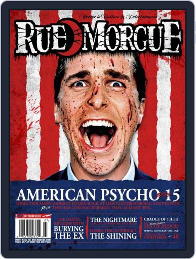 RUE MORGUE July 1st, 2015 Digital Back Issue Cover