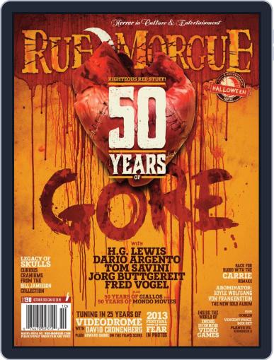 RUE MORGUE October 1st, 2013 Digital Back Issue Cover