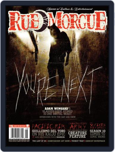 RUE MORGUE August 1st, 2013 Digital Back Issue Cover