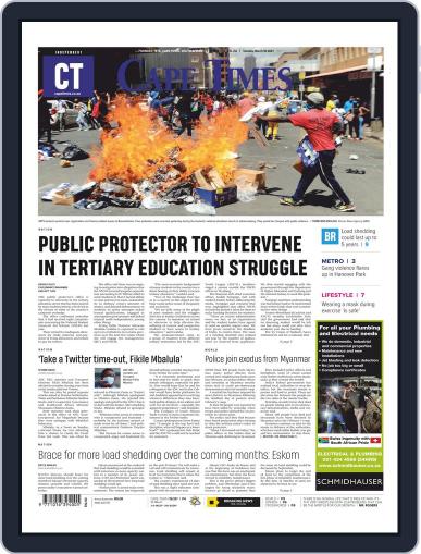 Cape Times March 16th, 2021 Digital Back Issue Cover