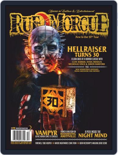 RUE MORGUE November 1st, 2017 Digital Back Issue Cover